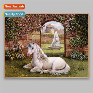 5d diamd painting unicorn new hmade diy point drill cross st