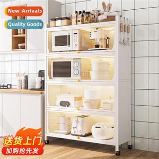 Kchen shelf wh door storage organizer storage cabinet shelve