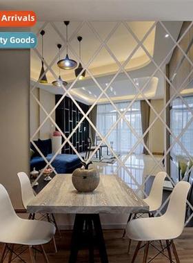 Diamd splicing background wall self-adhesive mirror wall sti