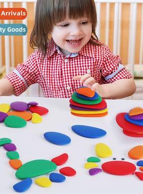 Childrens educatial blocks colorful stacking stes parent-chi
