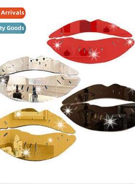 Home Mirror Wall Stickers Acrylic Lips Home Decor DIY Decora