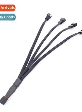 CPU Fan Extensi Cable Extensi Cable PWM Temperature Ctrol Qu