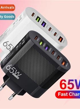 3.5A 3 Type-c+3USB Cell Phe Charger Multi-Port Charging Head