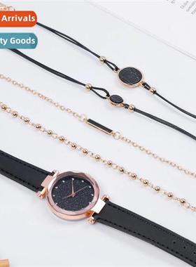 Womens Belt Quartz Watch ins Korean Trend Starry Night Dial