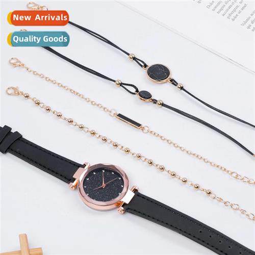 Womens Belt Quartz Watch ins Korean Trend Starry Night Dial