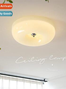 Full Spectrum Bedroom Ceiling Lights Round Glass Alpine Lamp