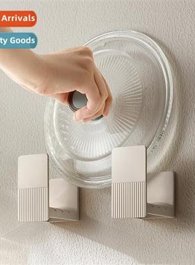 Wall-mounted pot lid rack household kchen wall whout perfora