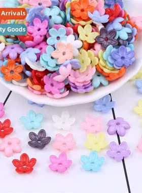 Hmade bead diy material 12m solid color petals acrylic ancie