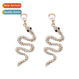 alloy diamd animal simple pea fashi snake retro New earrings