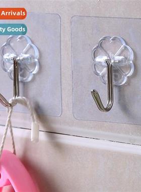 Transparent adhesive hooks behind  door kchen nail-free n-ma