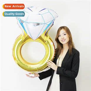 aluminum foil Valentines inch Day ring medium diamd ballo