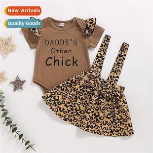 Girls Leopard Set Summer Fly Dress New Back 2020 Print