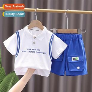 summer clo sleeved boy baby new childrens 2023 short Boys