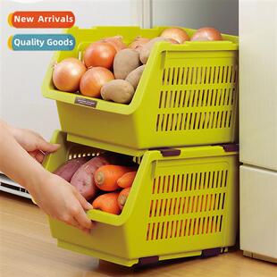 Japan imported inomata stackable storage baskets fru  vegeta