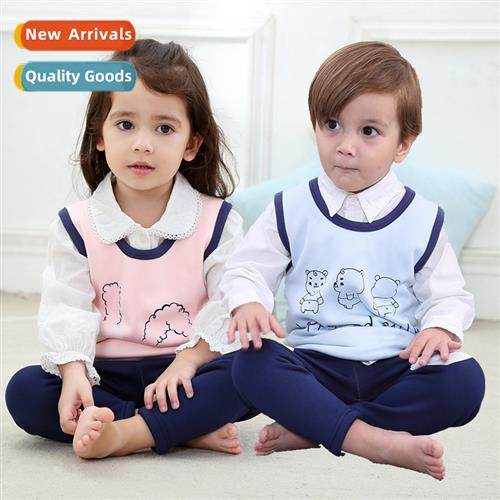 2022 fall and winter new padded undershirt children infant b