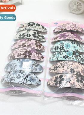 Acrylic sheet bohemian style colorful print spring clip pin