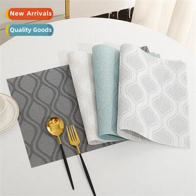 The new style dinner mat PVC woven enlarged waterpro heat in