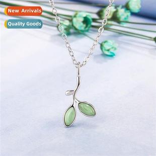 female shoots fresh ste eye cats necklace buds green small