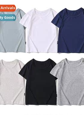 Mens  womens cott short-sleeved toddler bottom shirt net sol