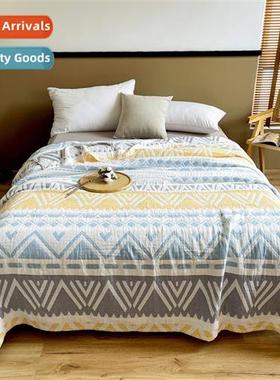 Three layers  cott gauze blanket washable towel quilt summer