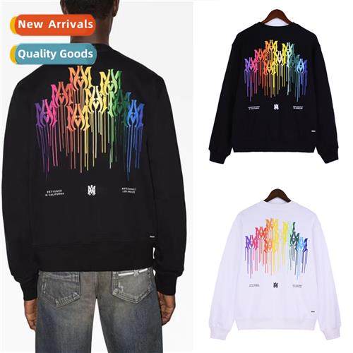 Am colorful ink splash graffi flow paint niche tide high set