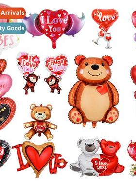 Tanabata Valentines Day Ballo Cuddle Heart Bear Printed Hear