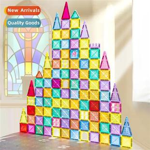 educatial toys pure Color children magnetic blocks window