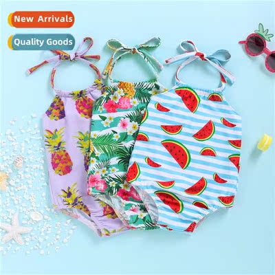 Girls swimsu summer  2020 new n fru prints in small children