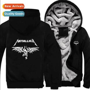 Eurocode Metallica Sweatshirt Mens Padded Fall Winter Women