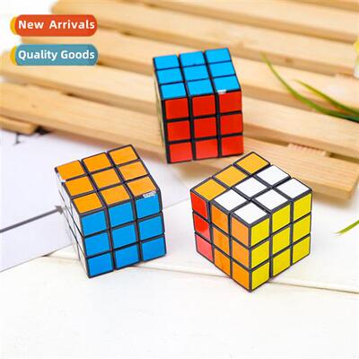 Small 3cm third-order Rubiks Cube Department store black bac