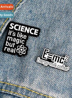 Creative Mass Energy Equati Brooch Milk Cfee Physics Energy