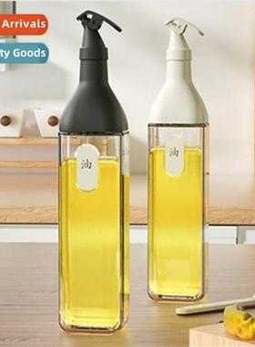 Waltz Glass Square Cdiment Bottle Kchen wh Label Oil Jug Oil