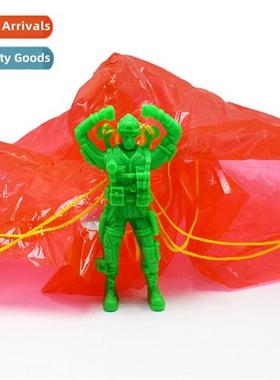 Childrens catapult parachute hand thrown soldiers milary par