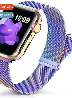 适用apple watch9 milanese strap cutoff iwatch7 magnetic appl