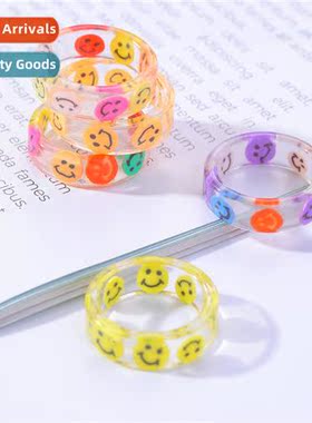 ins new Korea Dgdaemun index finger ring new smiley ring ma