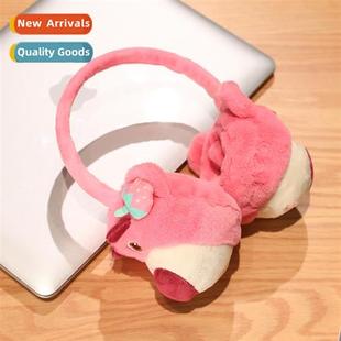 ear muffs bear carto strawberry warm plush Cute scarf