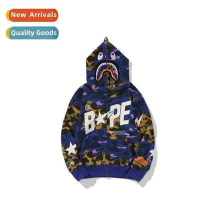 2022 new tide br BAPE joint series shark letter lightning pr