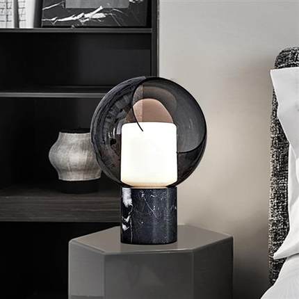 Post-modern minimalist glass marble creative table lamp er h