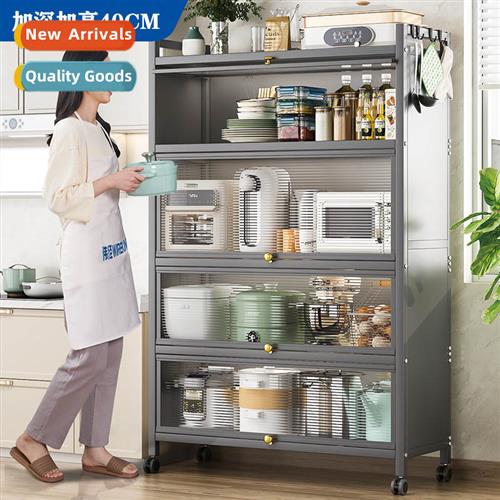 Kchen shelf wh door storage organizer storage cabinet shelve