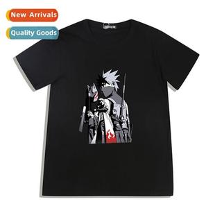 Japan anime short-sleeved t-shirt summer new Naruto set nd c