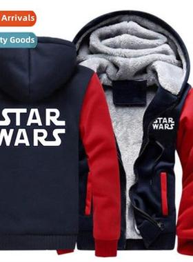 Collarless Padded Letter Hooded Wh Inner Side Seam Insert Po