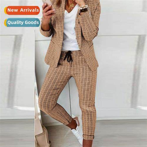 2023 New Plaid Casual Su Su Su Womens