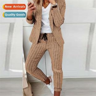 2023 Casual Plaid Womens New
