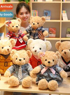 Cute  exquise n dressed couple teddy bear plush toy doll clo