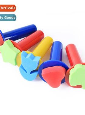 Childrens topography tools spge stamp art pigment spge brush