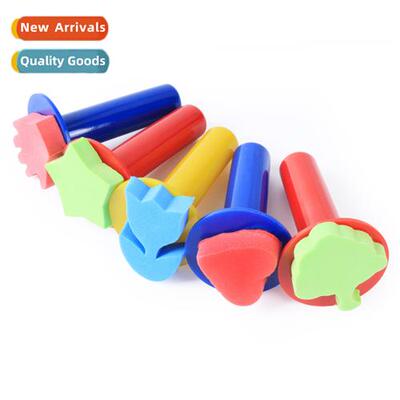 Childrens topography tools spge stamp art pigment spge brush