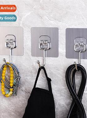 Large hooks strg adhesive free kchen bathroom transparent st