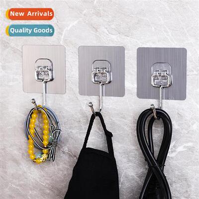 Large hooks strg adhesive free kchen bathroom transparent st