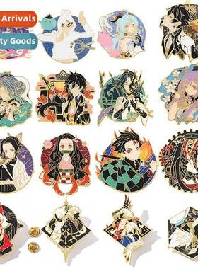 Carto Anime Metal Brooch Ghost Destructi Blade Spell Back Wa