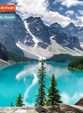 Cross Stch New DIY Lake Lscape Full Stch Simple Hmade Thread